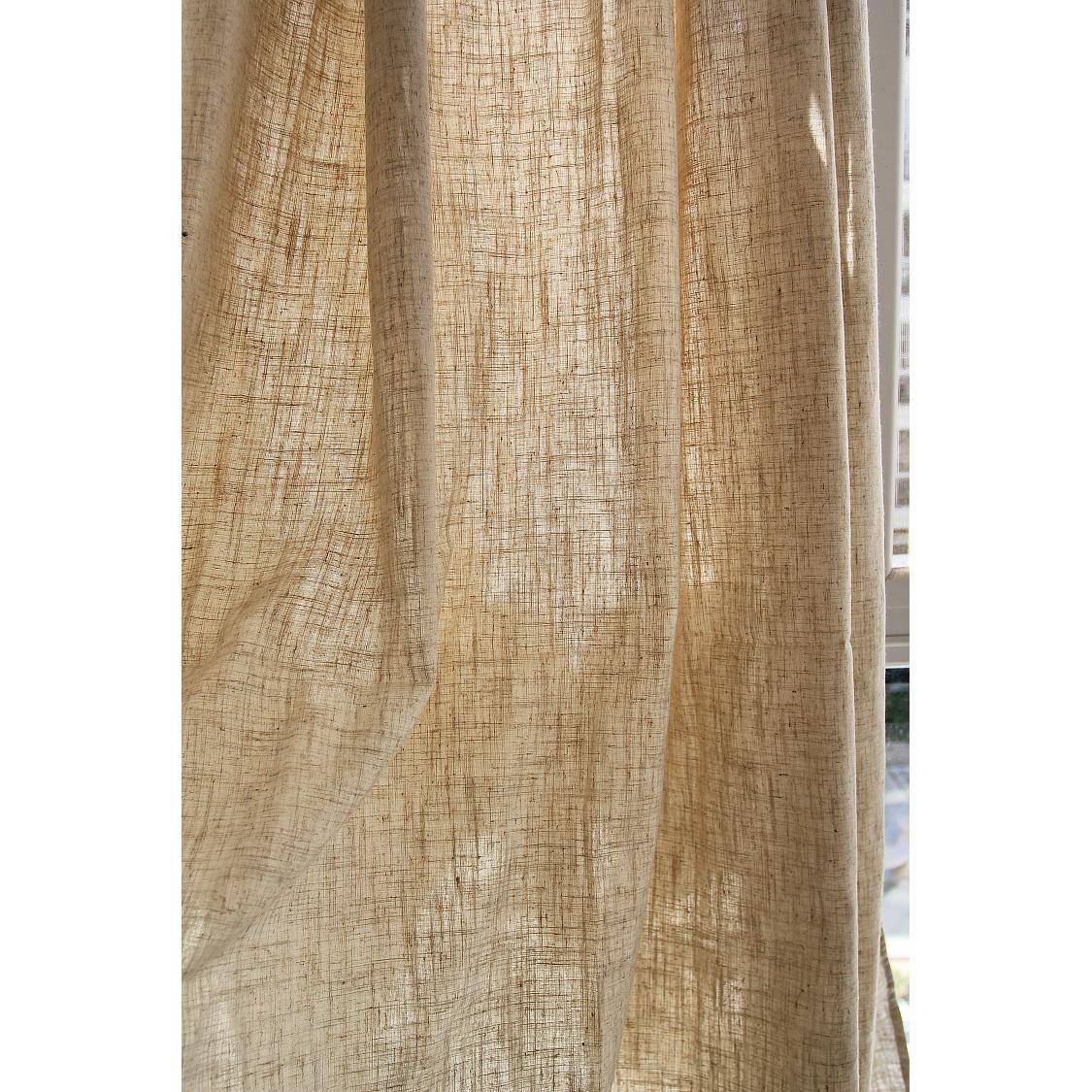 Clear linsea curtain finished shading hemp cloth can customize landing hook -through -rod study bedroom guests