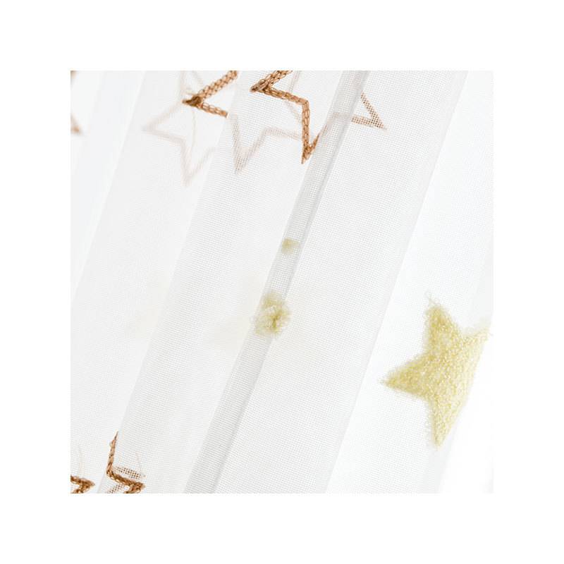 French cross -border curtain screen curtain high -level sensor screen light transparent light transmittance