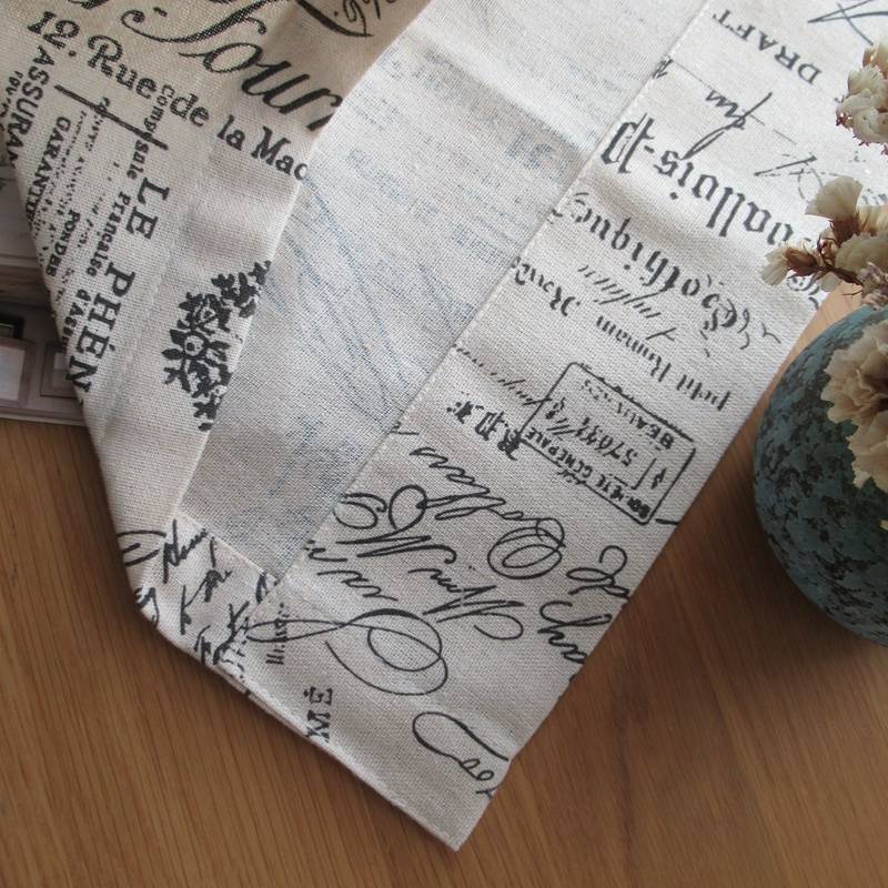Exit tail cotton and linen finished curtain curtain curtain
