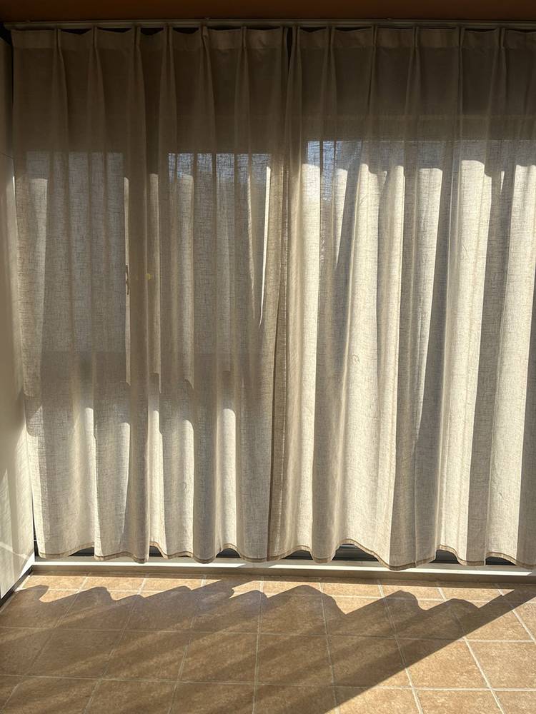 Exit finished product curtain linen linen is simple and simple