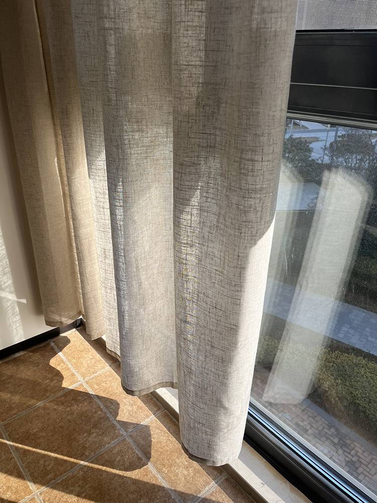 Exit finished product curtain linen linen is simple and simple