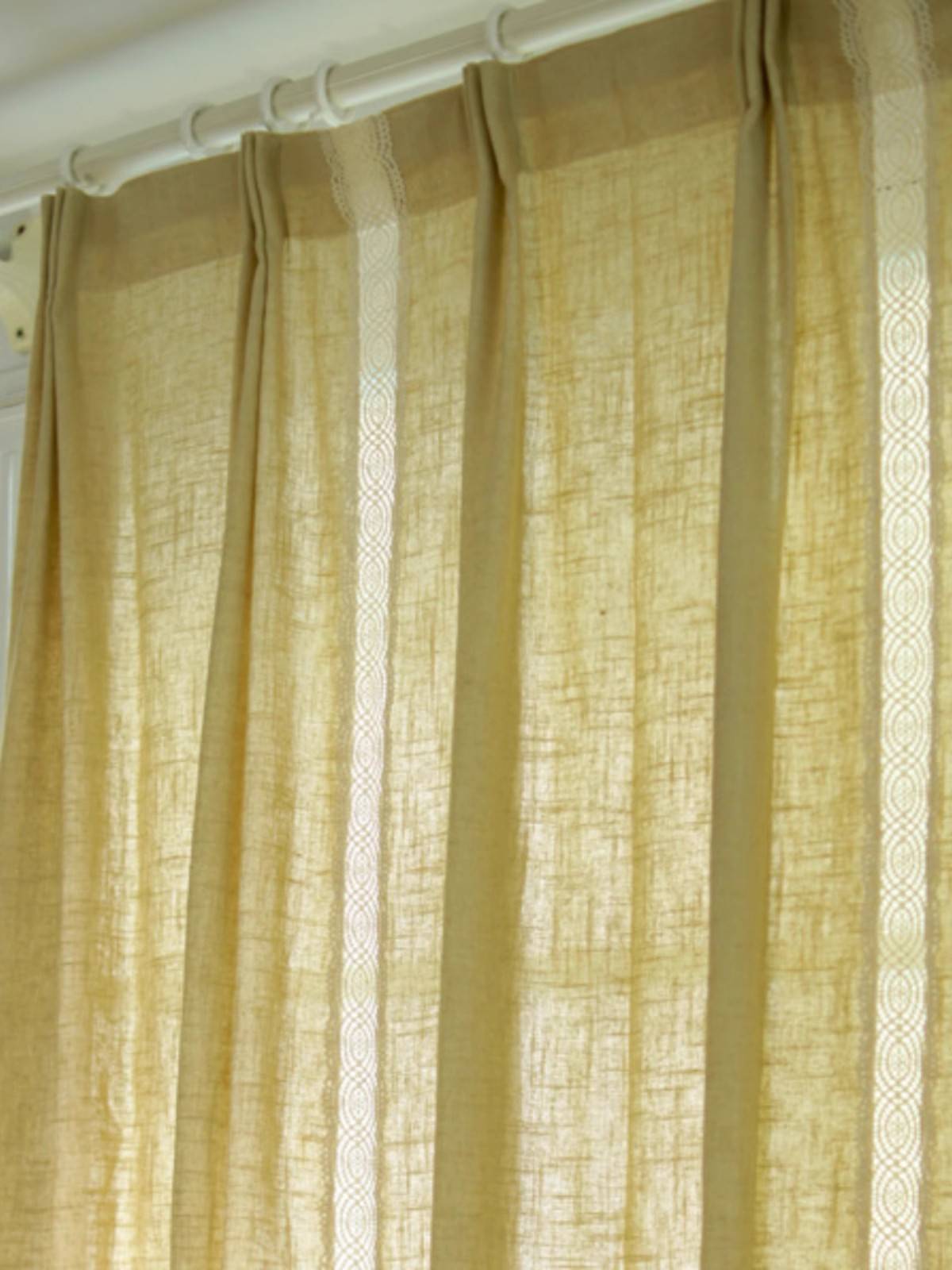 Mabukaki color American rural style literary and artistic fan curtain
