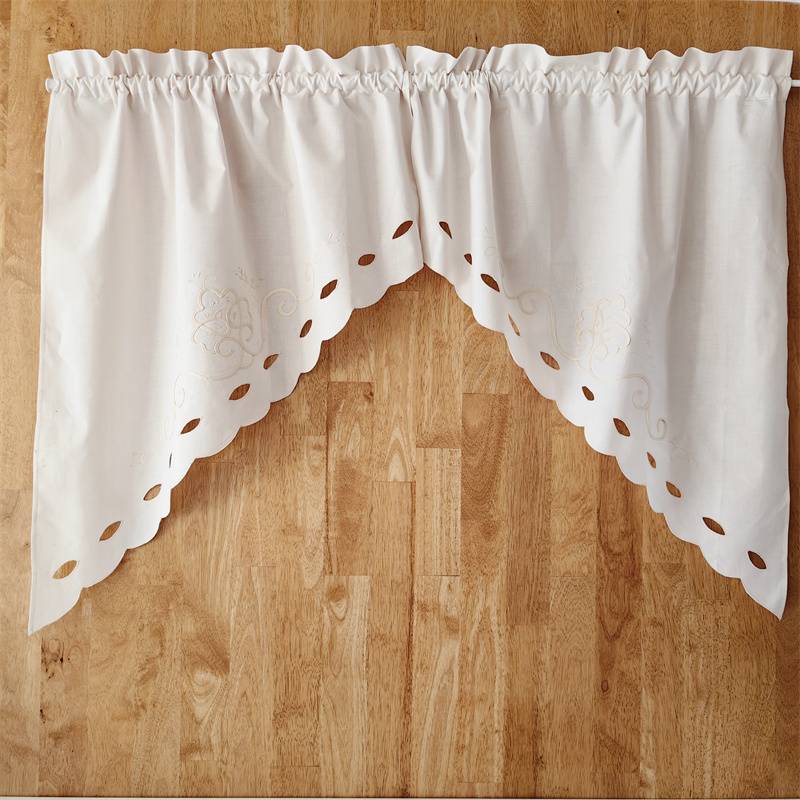 Original simple cotton retro garden triangle half curtain