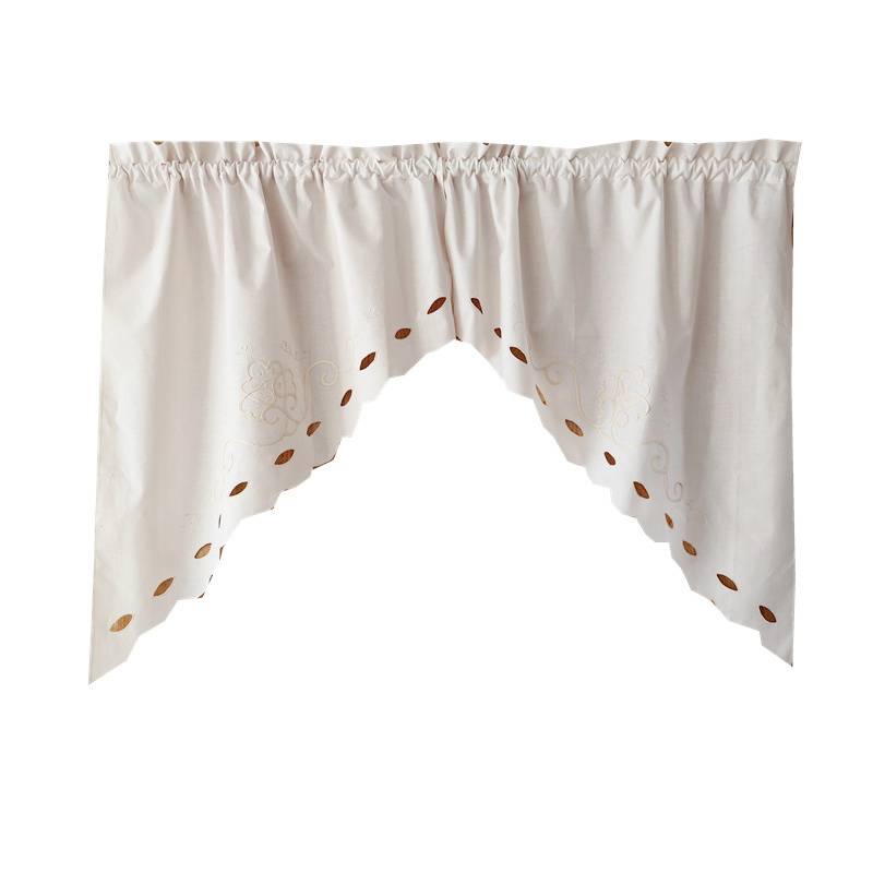 Original simple cotton retro garden triangle half curtain