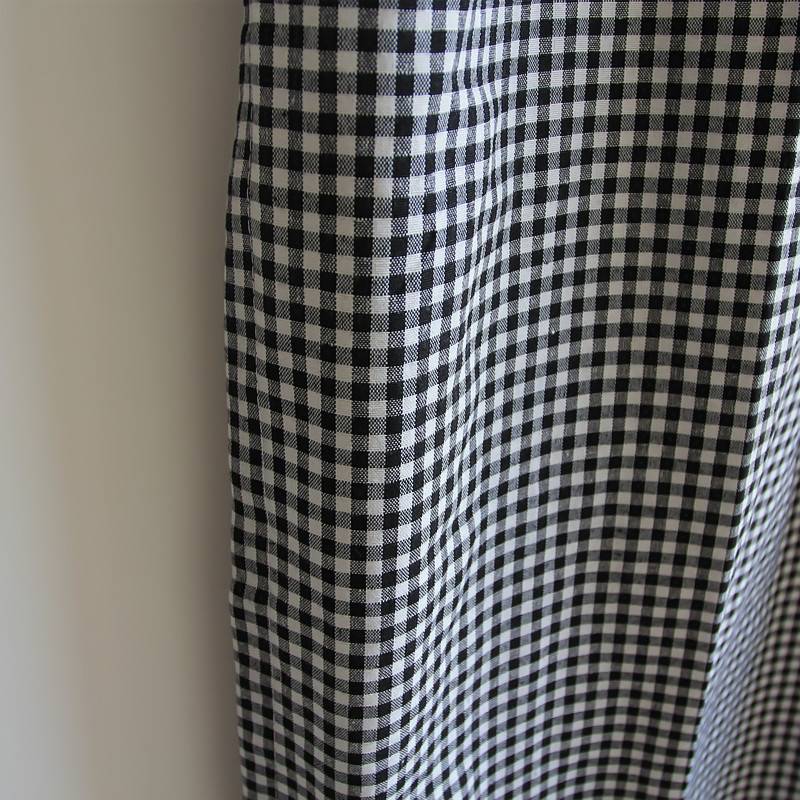 Fresh inventory grid polyester cotton curtain finished special price short curtain half curtain hook bedroom bay window simple and modern