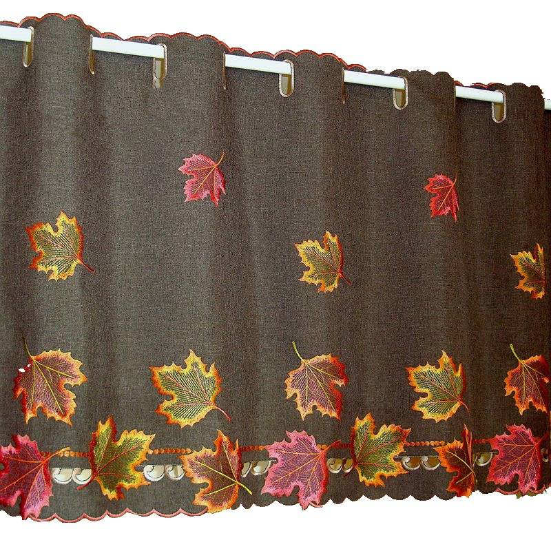 Wearing a curtain Muling Window Mantar Curtain Embroidery Korean Facilities Products Curtain Curtain Curtain Kitchen Calling Coffee Coffee Coffee Coffee