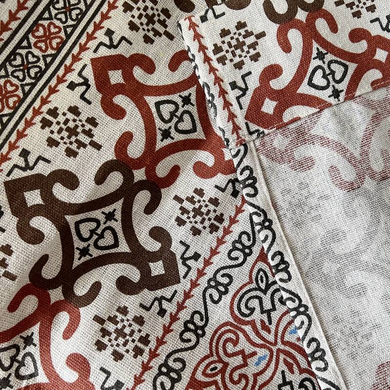 Half -shading national style Japanese finished curtain