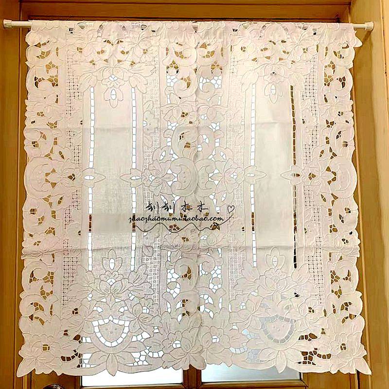 Handmade Lu embroidered European -style wind original single full workers embroidered door curtain