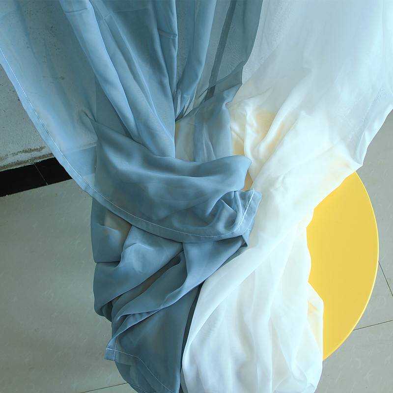 Simple solid color linking the curtain curtain curtain