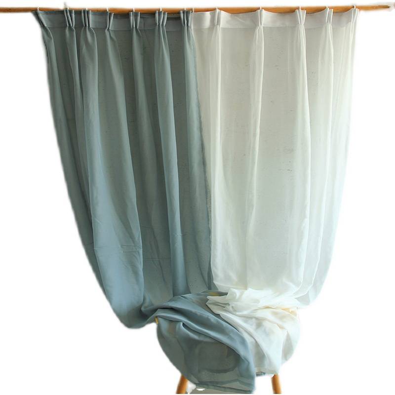 Simple solid color linking the curtain curtain curtain