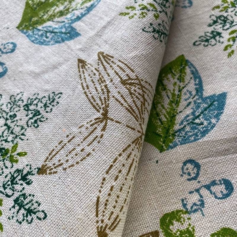 American rural cotton linen flax finished curtain bay window partition curtain simple Korean rural living room curtain