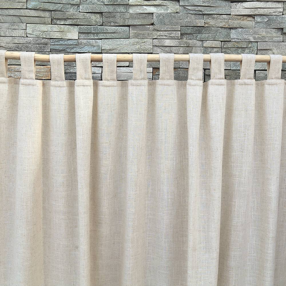 Clearance living room curtain finished pure color cotton and linen bay windows wearing hemp semi -shading linen bedroom floor -to -ceiling windows