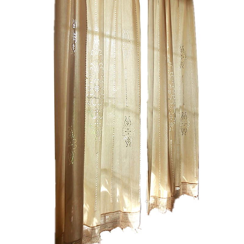 Exit the Mediterranean American French French Cotton and Maqin Lock bedroom Living room finished curtain outside the single Roman curtain