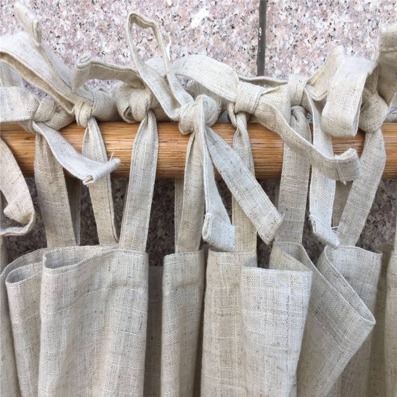 Curtain finished products simplicity Modern solid color cotton linen ingredients, living room bay window special clearance clearance custom processing