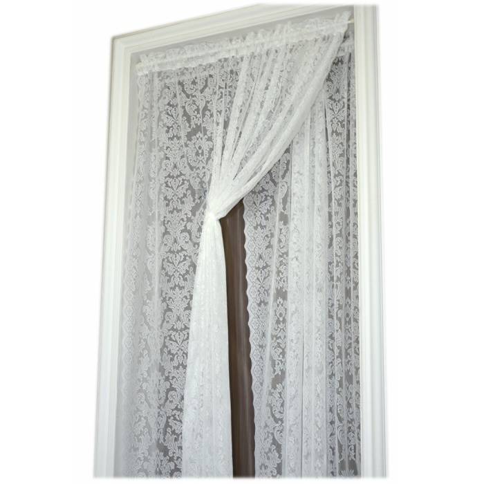 White Korean finished curtain curtain pastoral bedroom lace