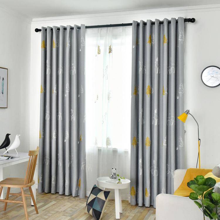 Exporting pastoral style high -grade high -end embroidered curtain living room bedroom restaurant children's room curtain