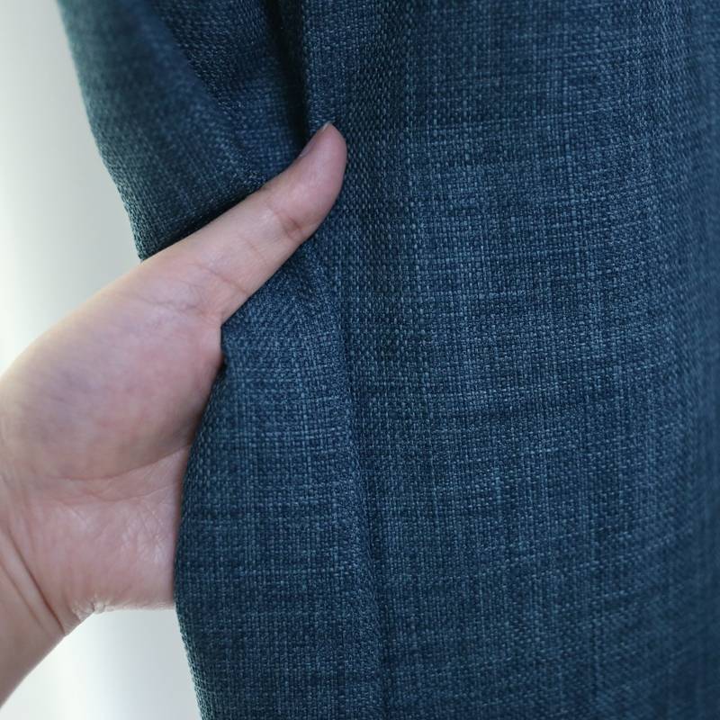 Finished 2 pieces of special offer semi -shading cotton and hemp curtain