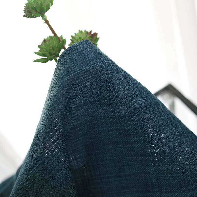 Finished 2 pieces of special offer semi -shading cotton and hemp curtain