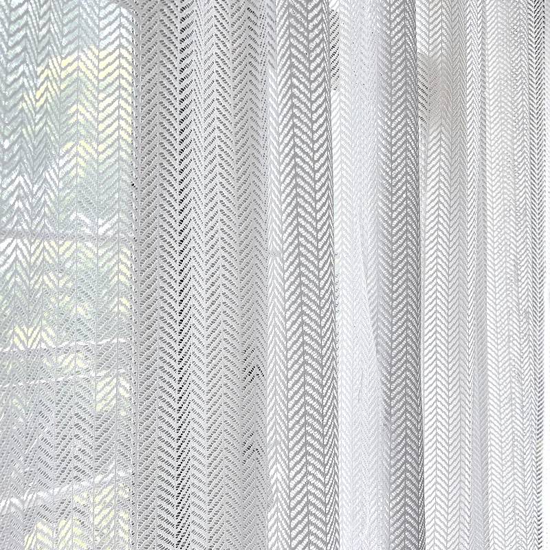 Transmitting Japanese simple white white sand finished curtain