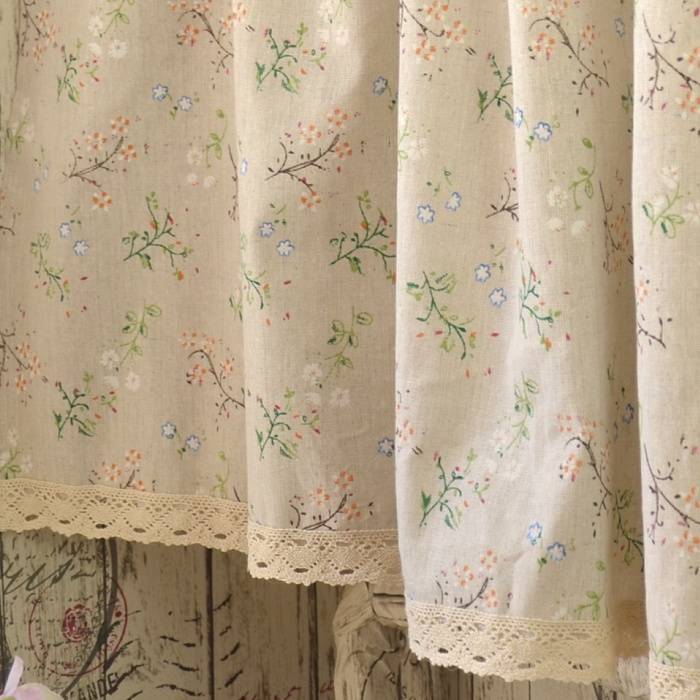 Cotton and Majesty Mediterranean Nordic Balnone Faculty Curtain Dust Curtain Decoration Curtain Observing Curtains Products Curtain Curtain