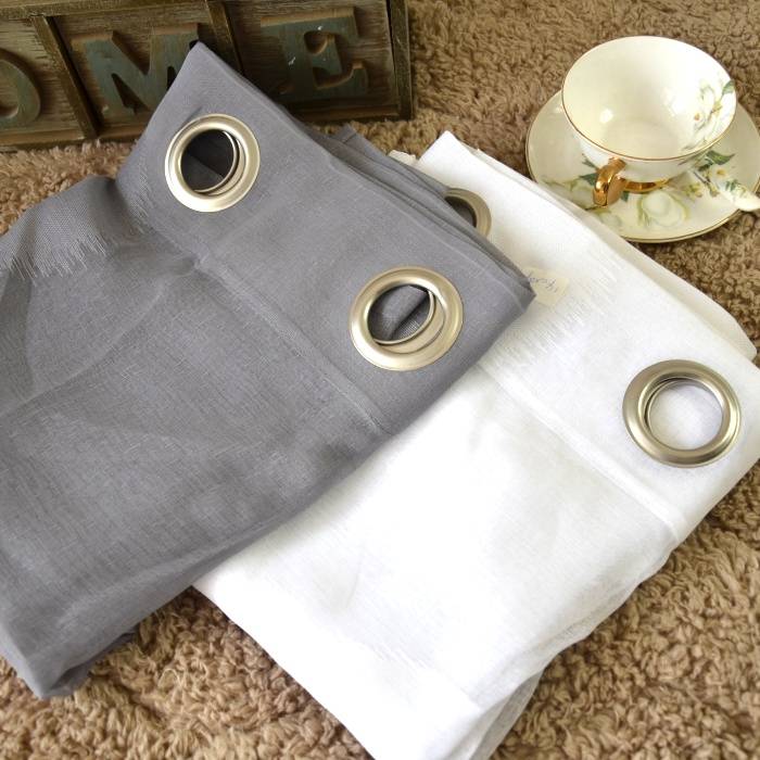 Gray and white circle punching finished curtain curtain parallel curtain partition decorative curtain special offer