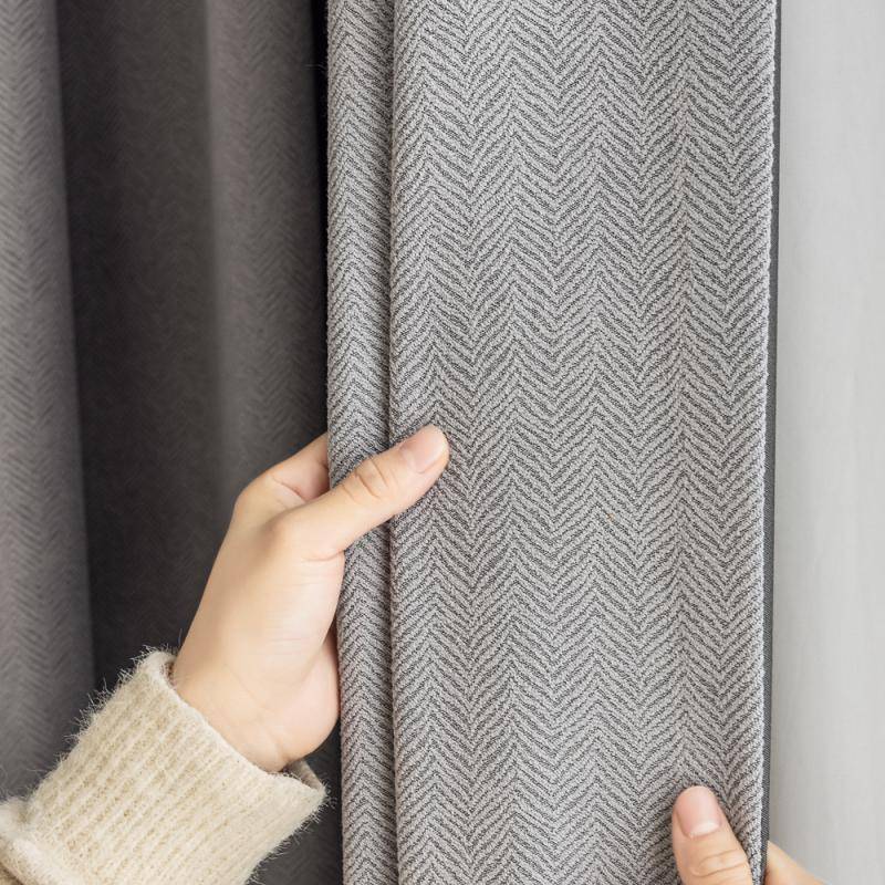 Thick Snowy high -end curtain modern minimalist living room bedroom restaurant Study room children's room insulation curtain