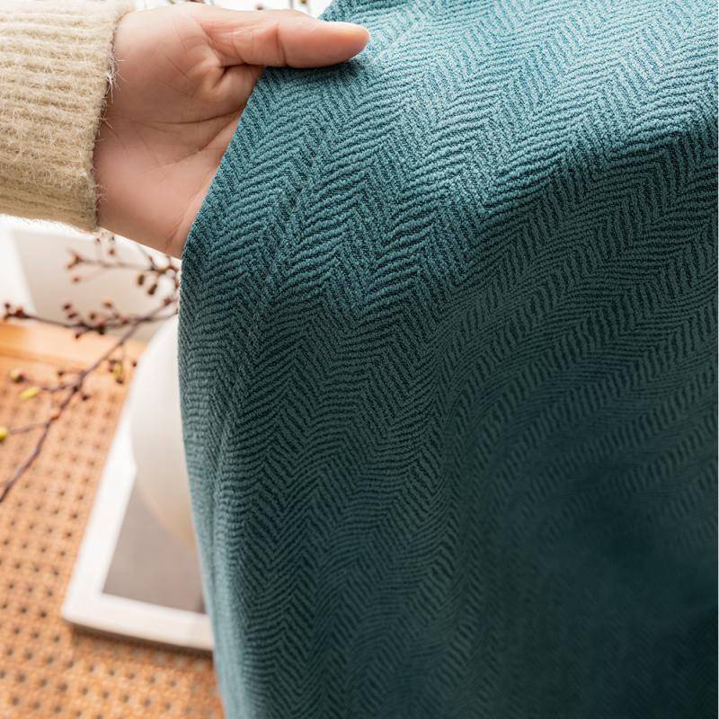 Thick Snowy high -end curtain modern minimalist living room bedroom restaurant Study room children's room insulation curtain