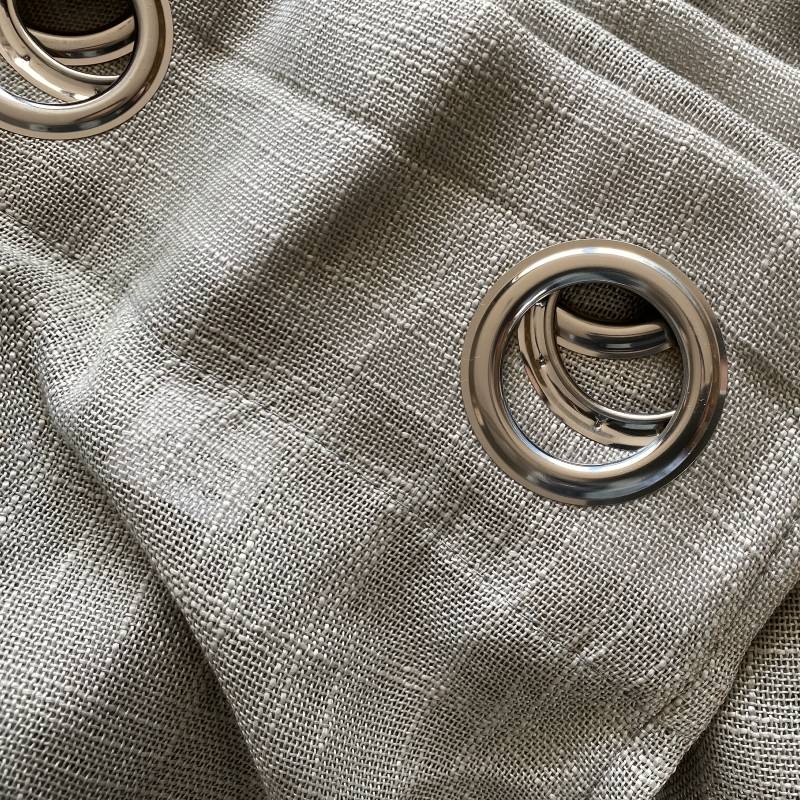 Curtain pure color light gray punching Nordic