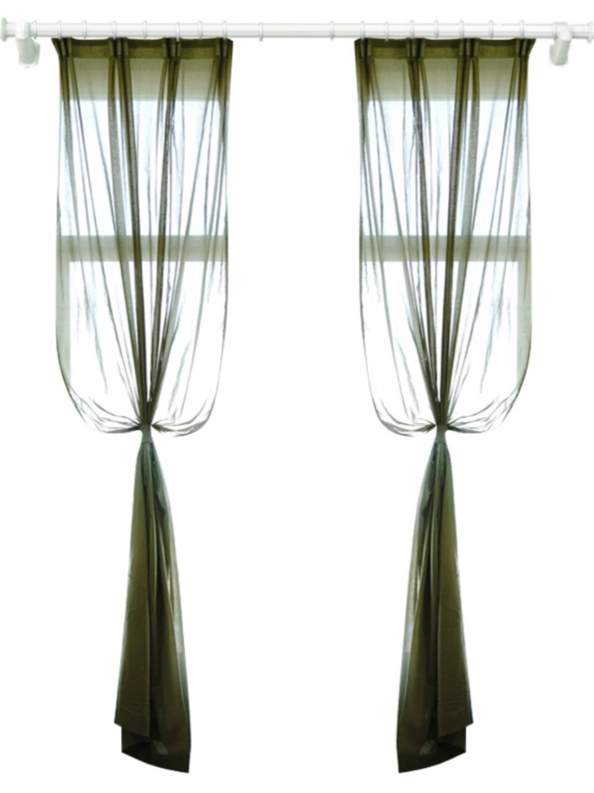 Green cotton partition export rural wind lightweight curtain