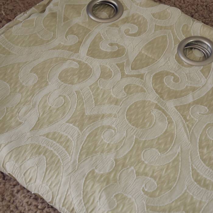 Khaki rental house wrinkled curtain curtain curtain