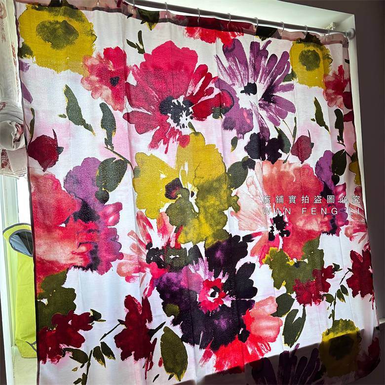 Exit tail single ink painting curtain small size slight flaw treatment 178*183cm