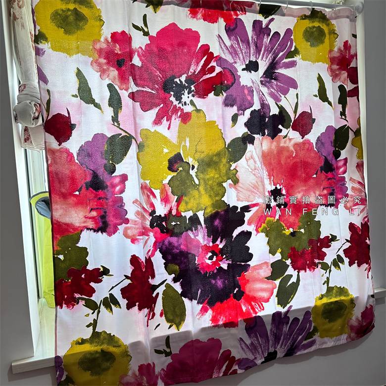 Exit tail single ink painting curtain small size slight flaw treatment 178*183cm