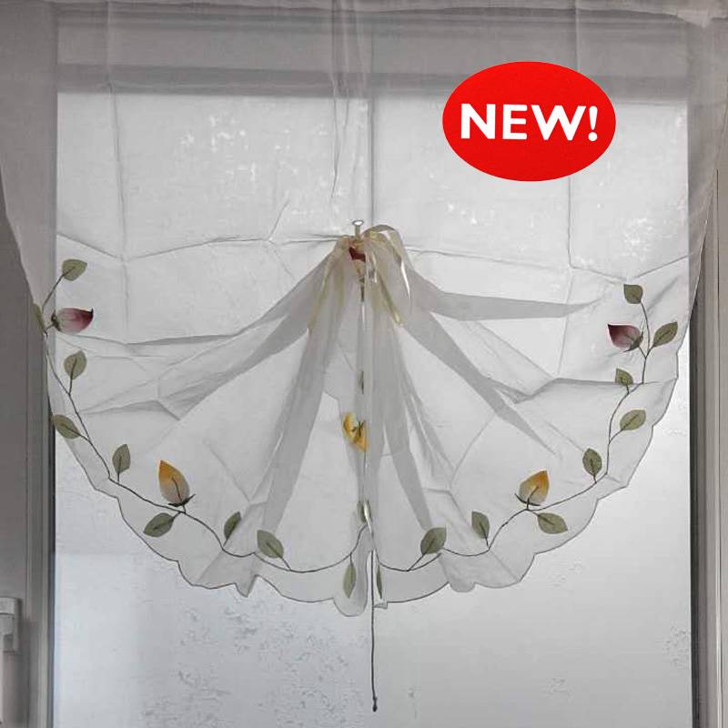White Mogett Hui Export British Trust Curtain Roman
