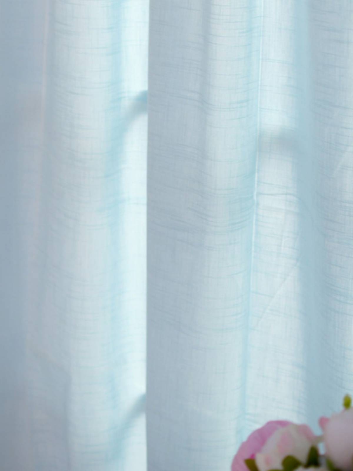 Exit the Mediterranean Style Fan Pink Pure Cotton Malcut Curtain