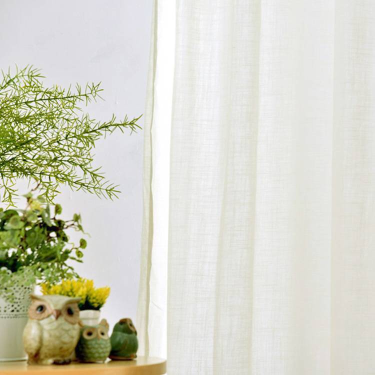 Japanese -style wind rice white half -shading finished product floor -to -ceiling window