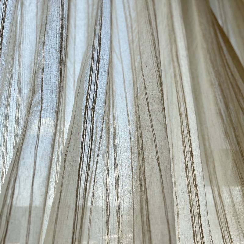 Light -transmitting unprepared person linen living room balcony Japanese -style curtains