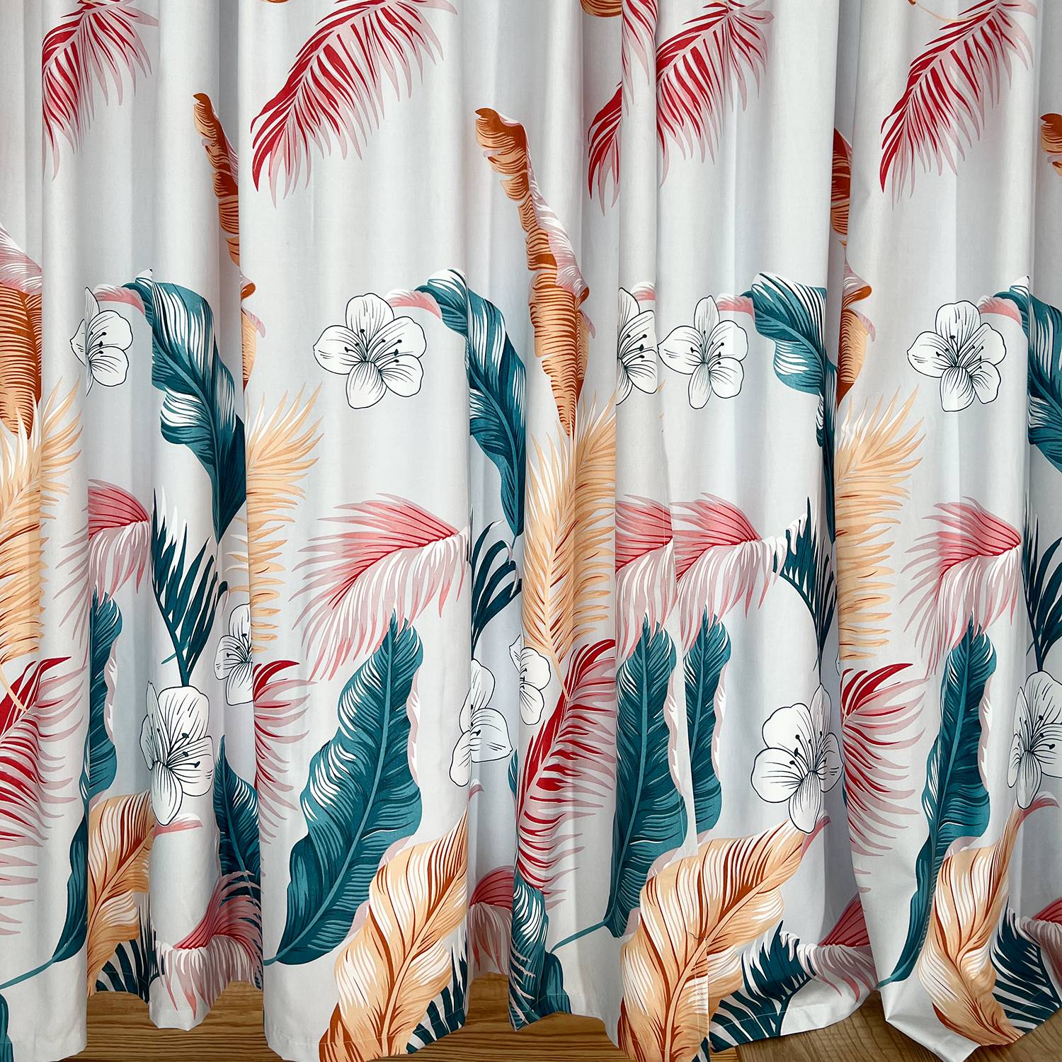 Passionless, light and thin print curtains