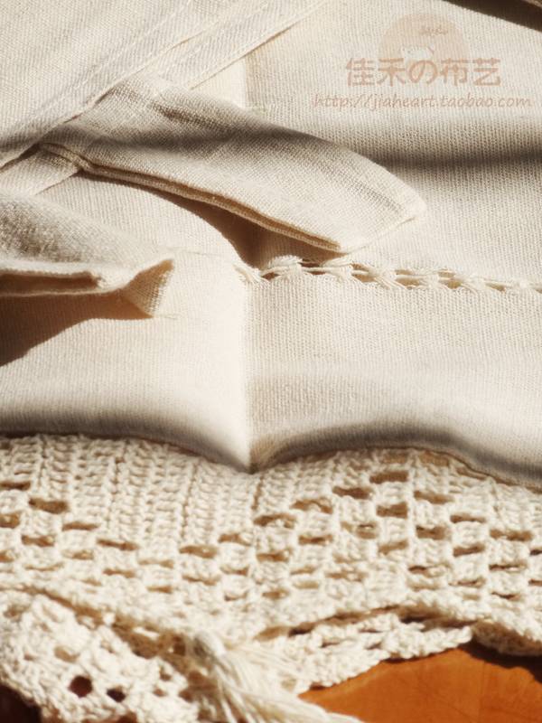 Cotton and linen hollow carved coffee curtain small curtain kitchen curtain half curtain penetration penetration
