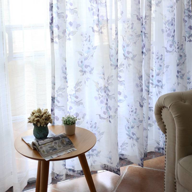 New product exports British tail authentic finished product window screen special offer clearance small window short curtain landing curtain flowing