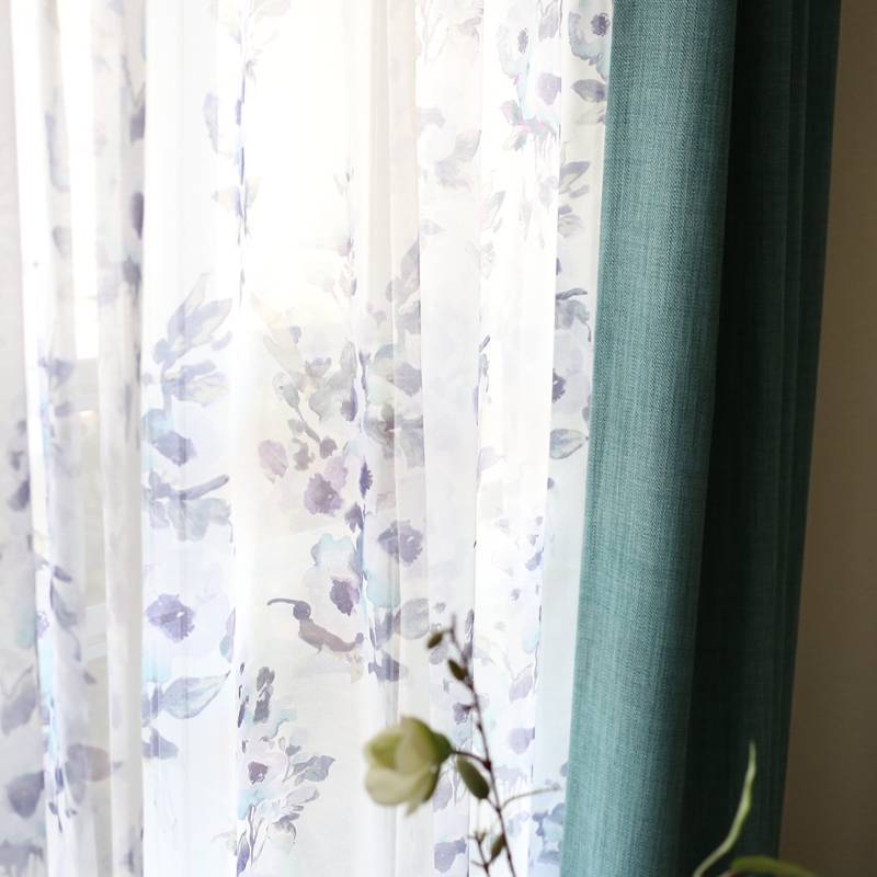 New product exports British tail authentic finished product window screen special offer clearance small window short curtain landing curtain flowing