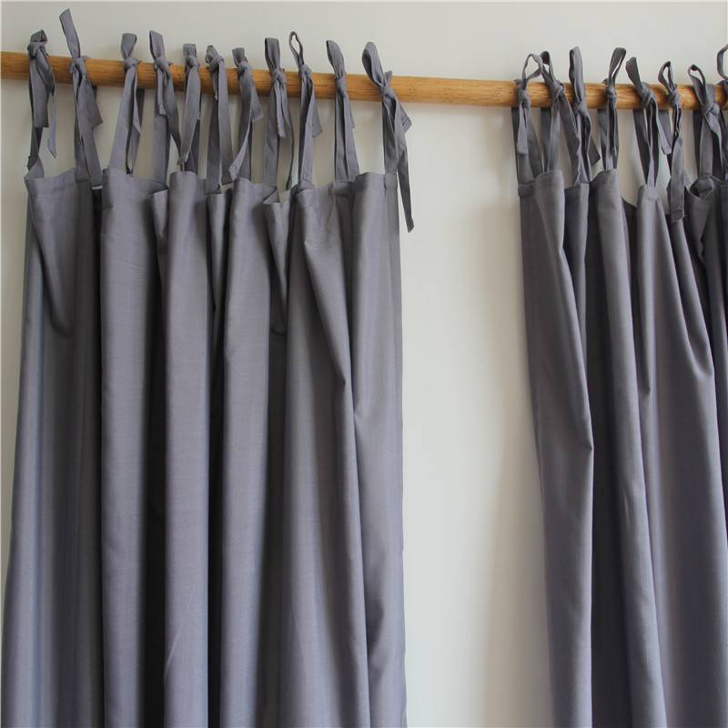 The finished items of the curtains, the gray, the simple modern solid color living room bedroom bedroom shading curtains can customize special offers