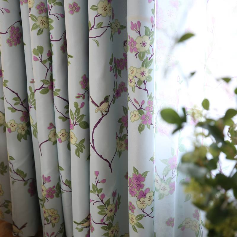 American rural rural wind glowing and heating and custom curtain