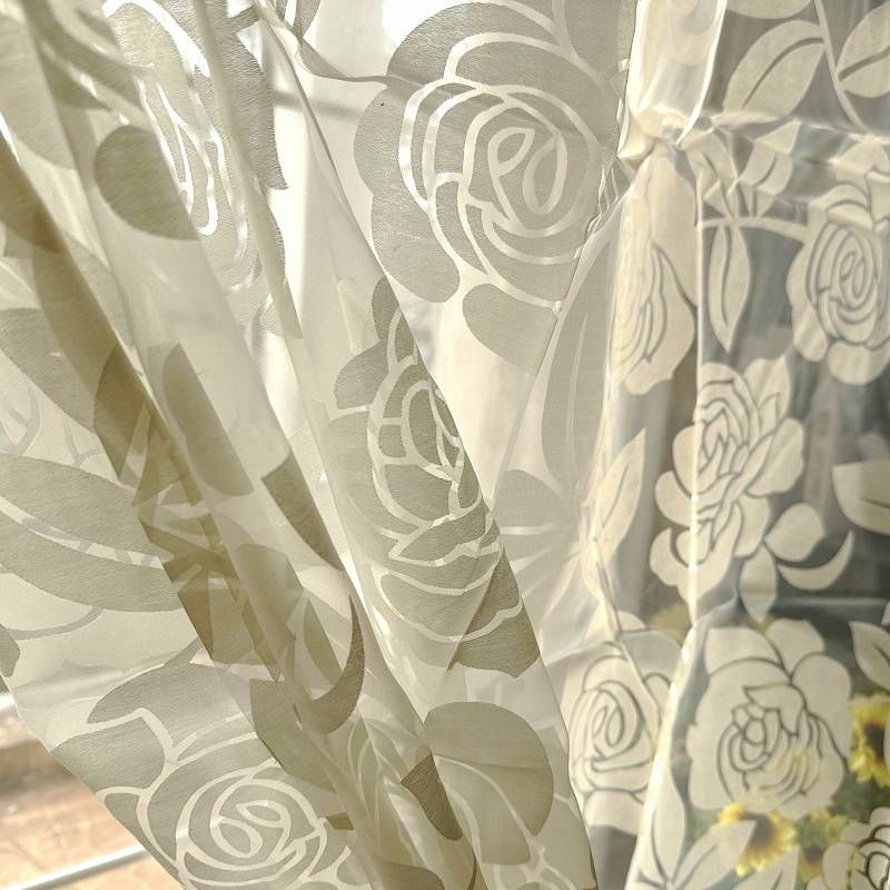 Korean -style three -dimensional printed curtain finished screenplay curtain