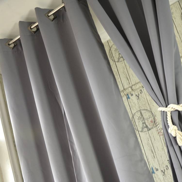 Product curtains shading special pure color gray curtains