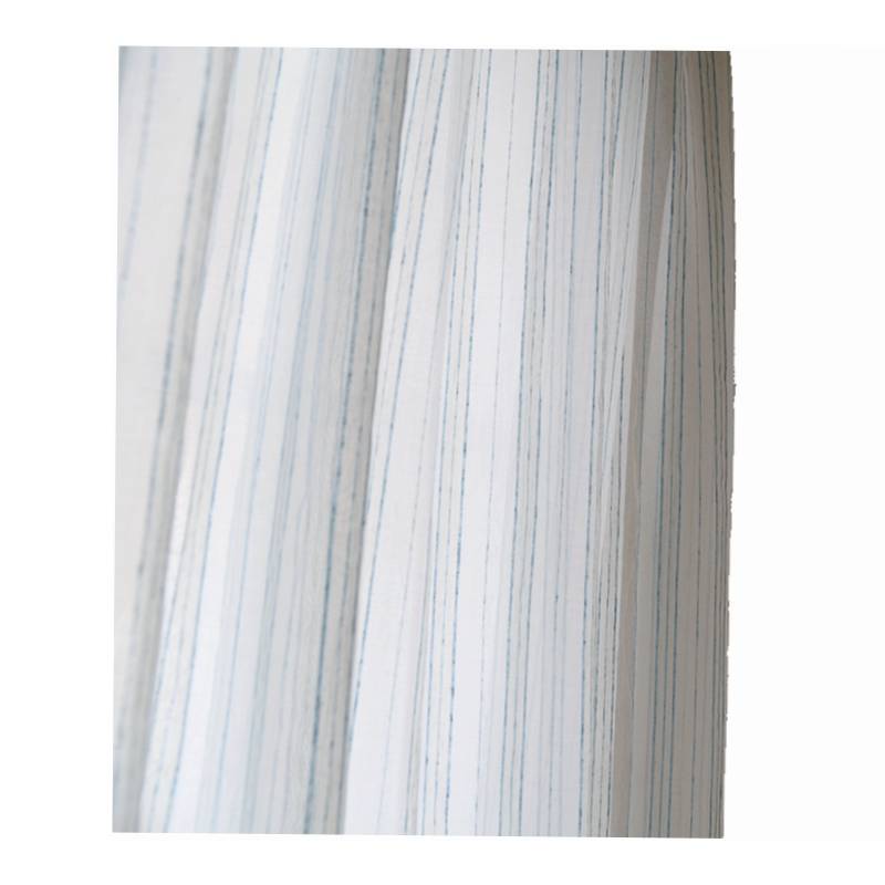 Exit striped cotton and linen blend special window screen
