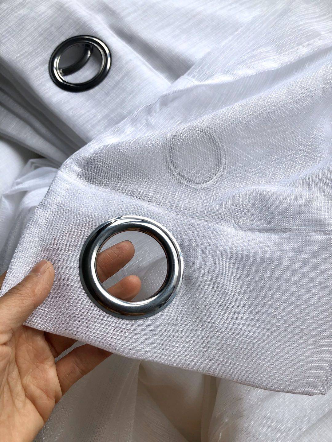 Modern new pure white balcony light transmittance processing screen curtain