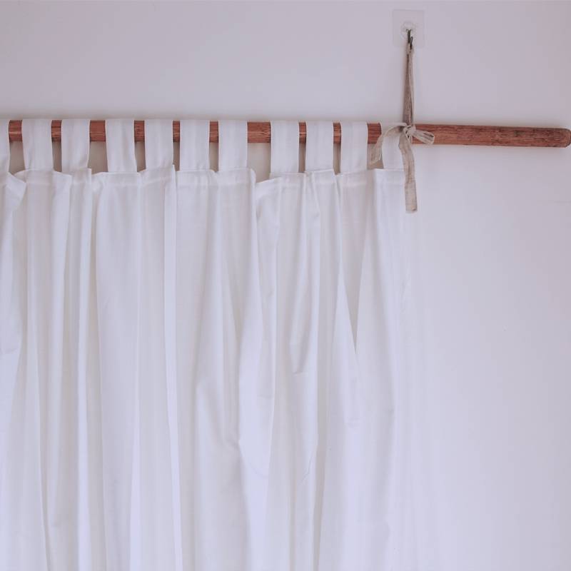 Curtain finished product hemp partitioners transmitted light -transparent people balcony living room bedroom half -shading white can be customized