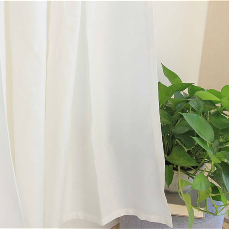 Curtain finished product hemp partitioners transmitted light -transparent people balcony living room bedroom half -shading white can be customized