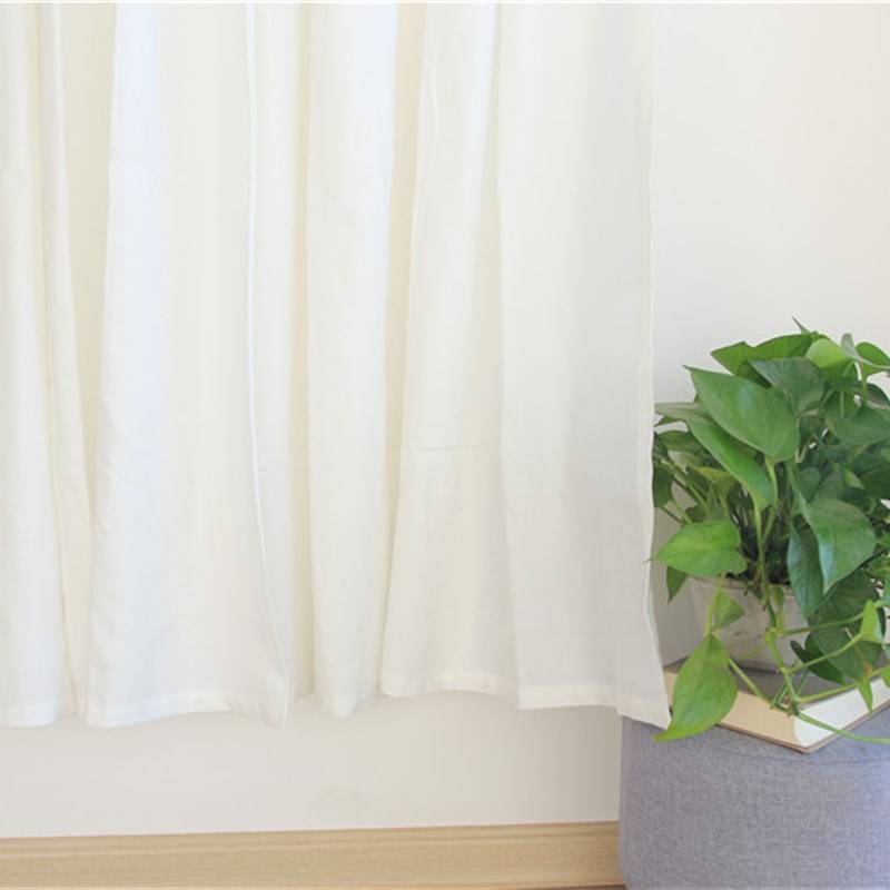 Curtain finished product hemp partitioners transmitted light -transparent people balcony living room bedroom half -shading white can be customized