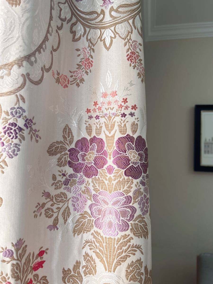 Export high -end color weaving products, finished curtains, living room bedroom bedroom wedding house customization